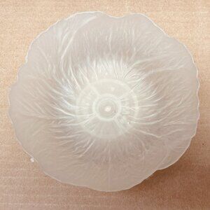 VGUC S/6 Vintage Salad Bowls, Molded Cabbage Leaf Design, Plastic, 5 1/2"D x 2"T